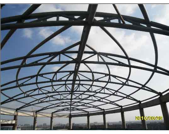 嘉峪关中煤朔州宾馆管桁架工程
